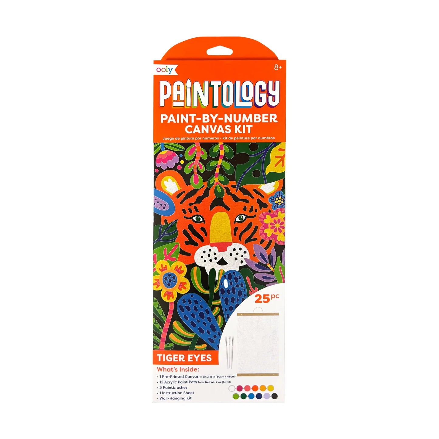 Paintology: Paint-By-Number Canvas Kit - Tiger Eyes