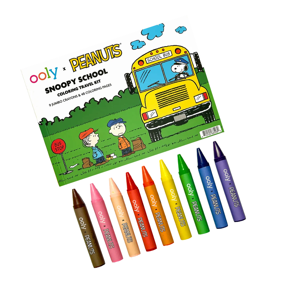 Ooly x Peanuts: Snoopy School Coloring Travel Kit