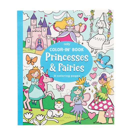 Color-in' Book: Princess & Fairies