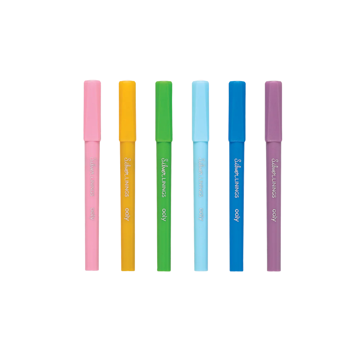 Silver Linings: Colorful Outline Markers (Set of 6)