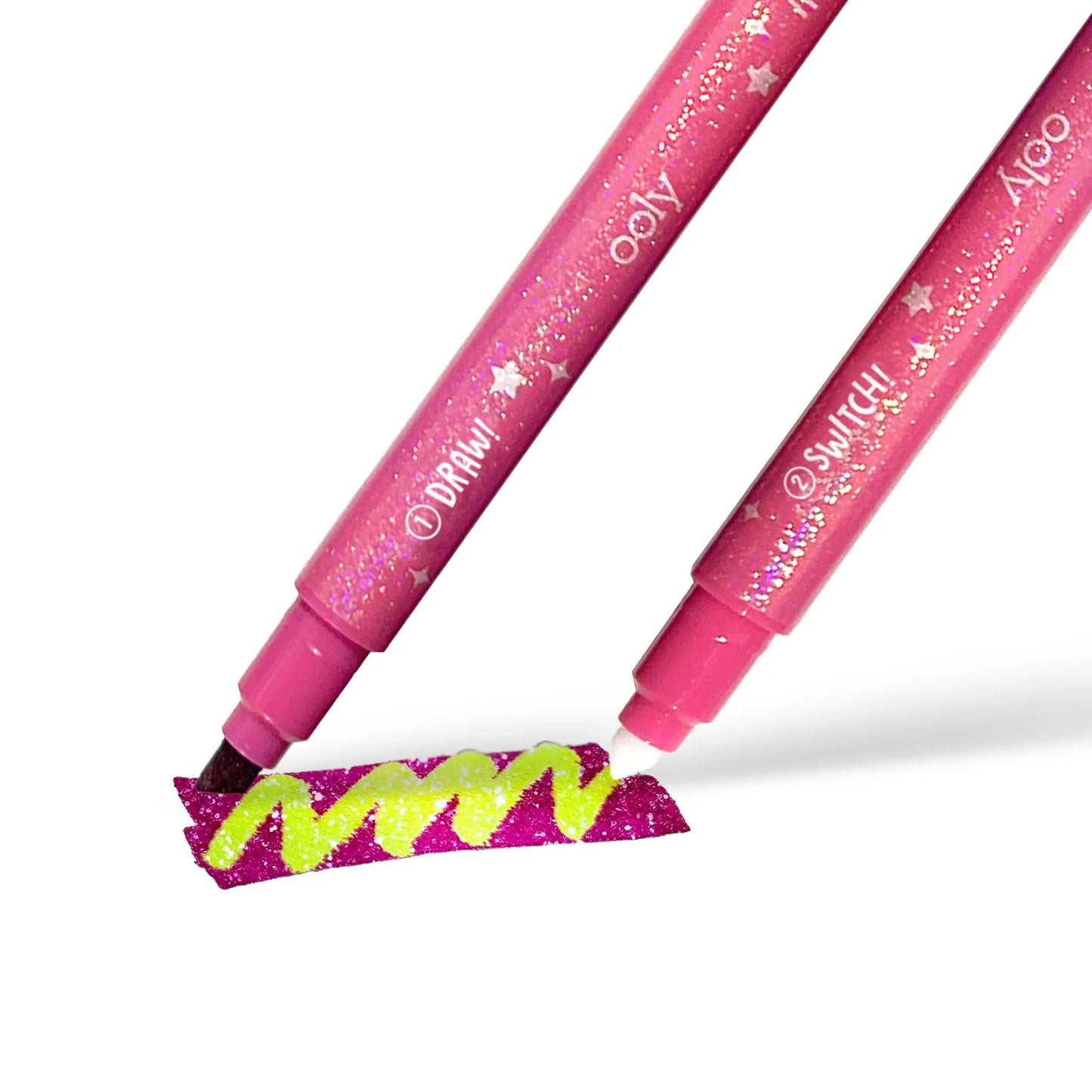 Switch-eroo! Sparkly Glitter Color-changing Markers (Set of 12)