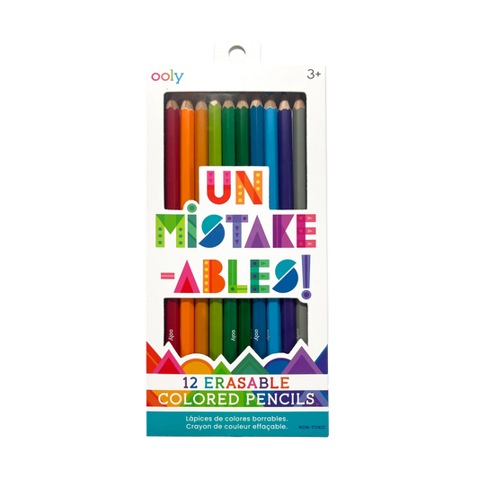 Un-Mistakeables Erasable Colored Pencils (Set of 12)