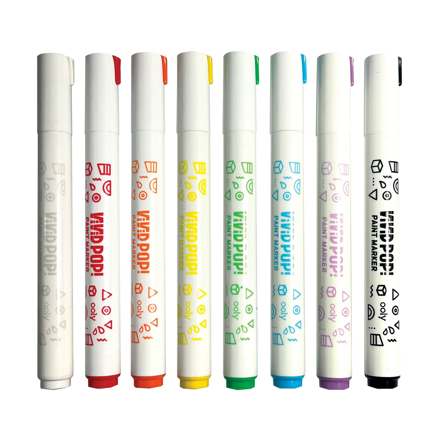 Vivid Pop! Water Based Paint Markers - 8 Colors