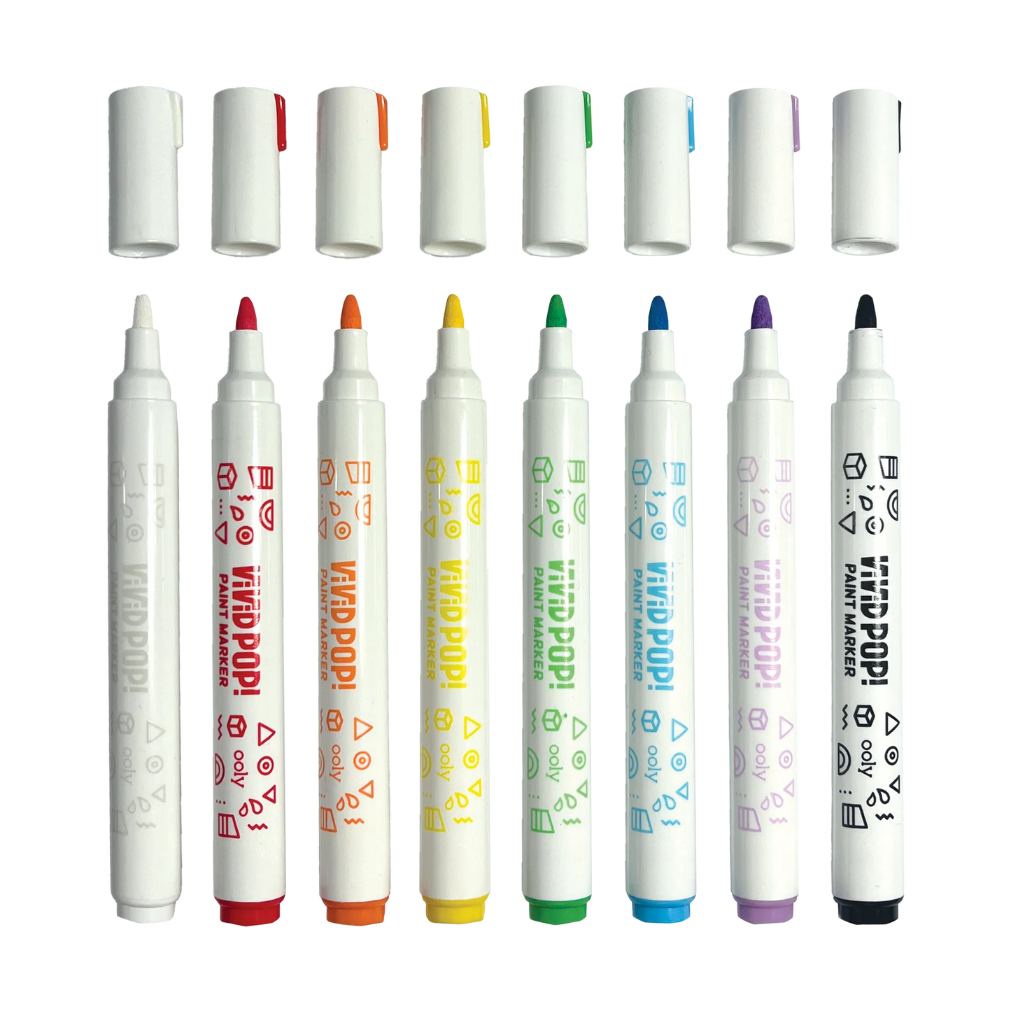 Vivid Pop! Water Based Paint Markers - 8 Colors