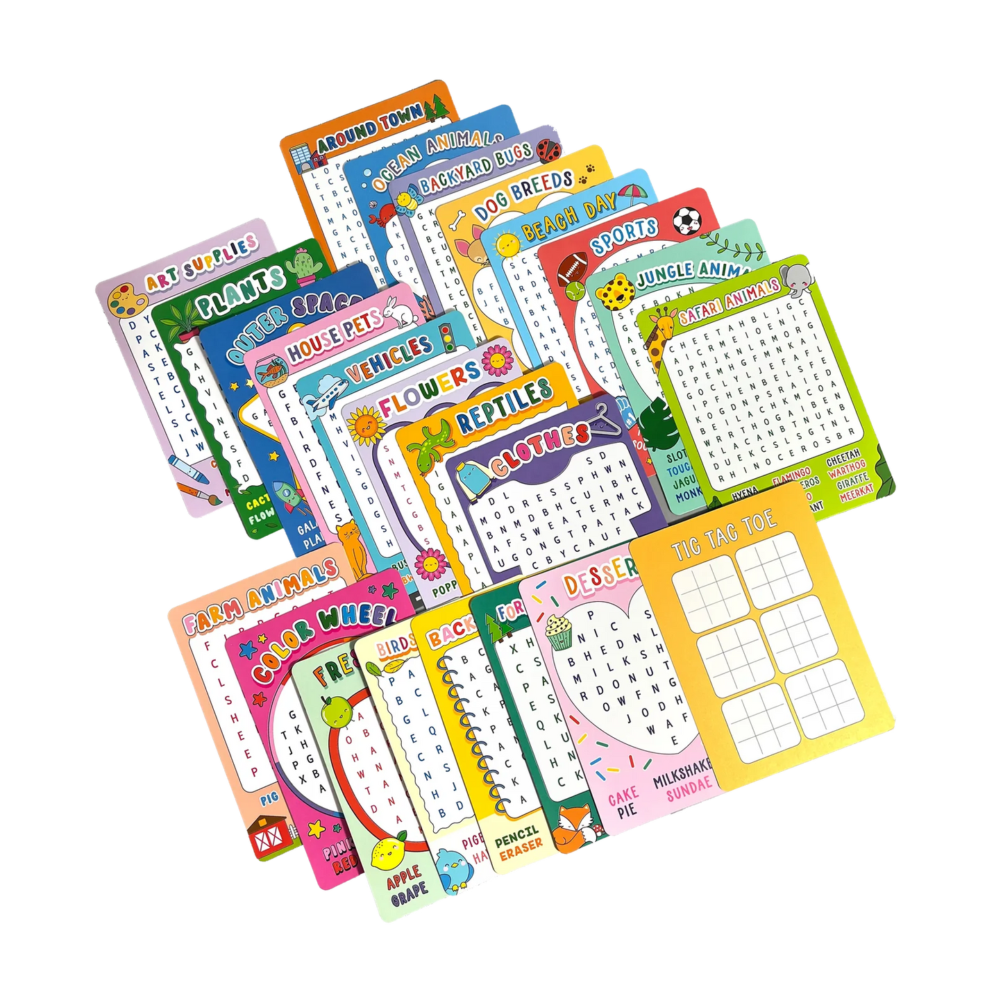 Word Search Activity Cards - Set of 24