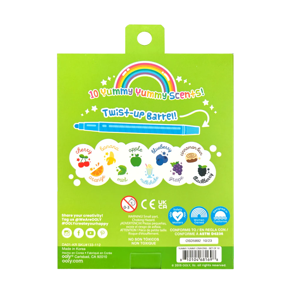 Yummy Yummy: Sweet Scents Twist Up Crayons