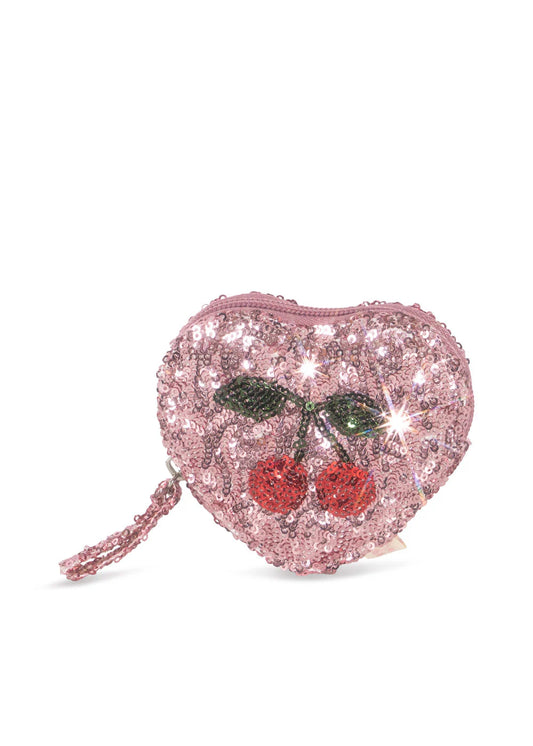Sequin Heart Wallet