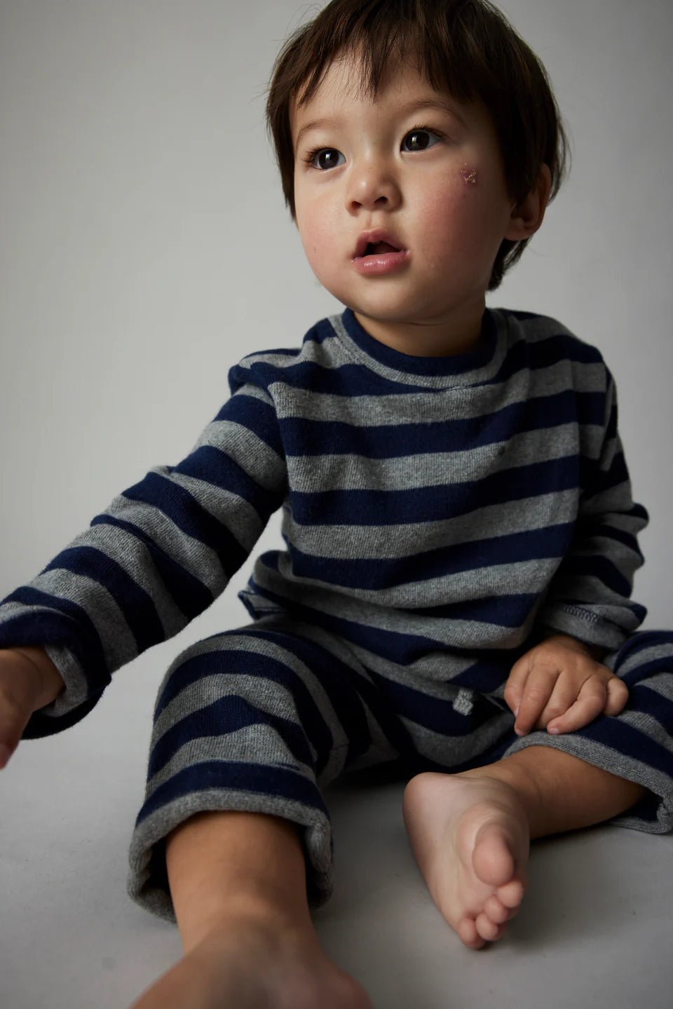 Wide Stripes Baby Sweater