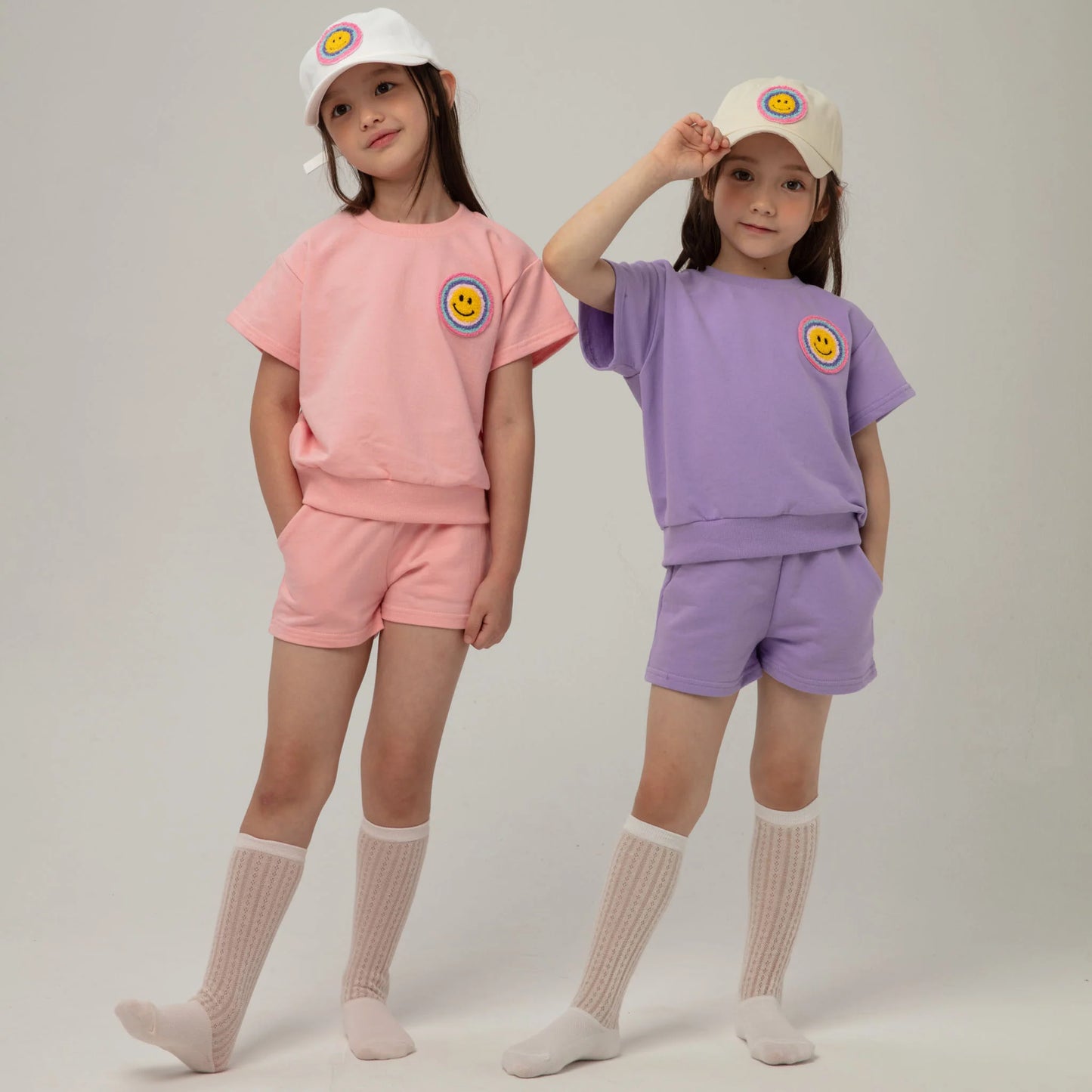 Smile Patched Hat - Ivory