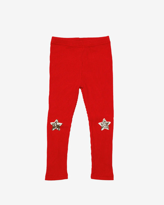 Candy Cane Star Leggings
