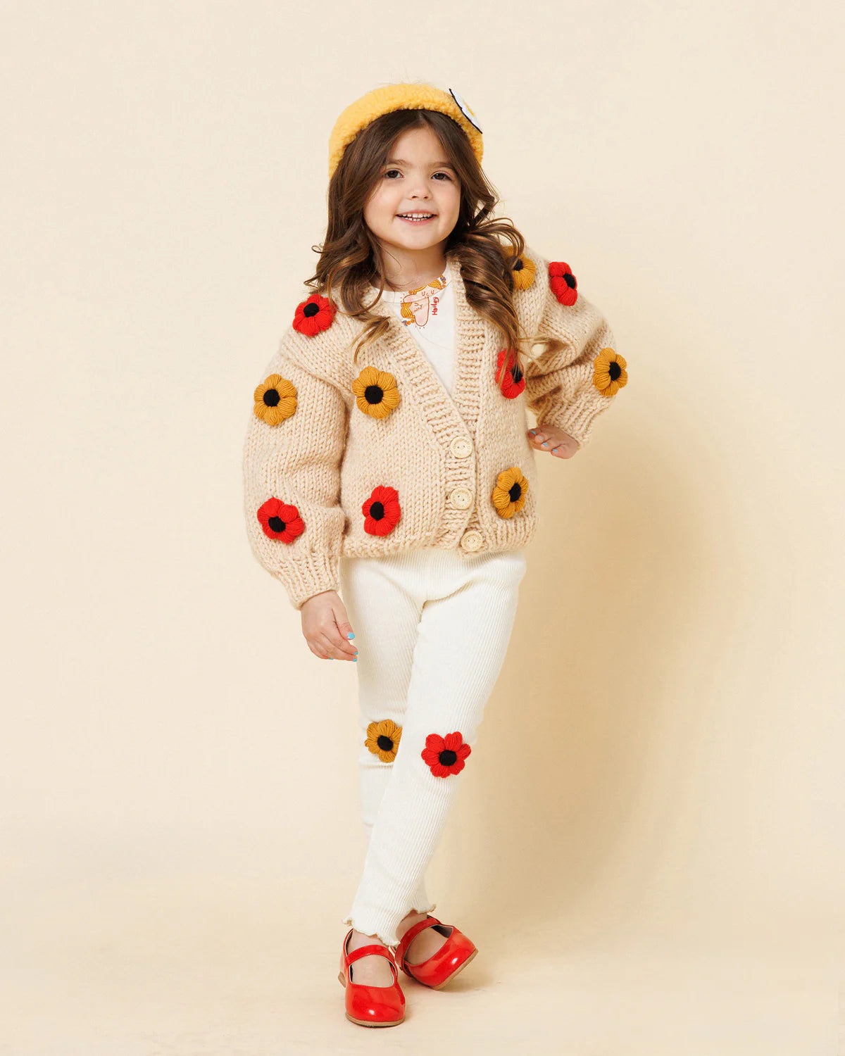 Flower Knitted Cardigan