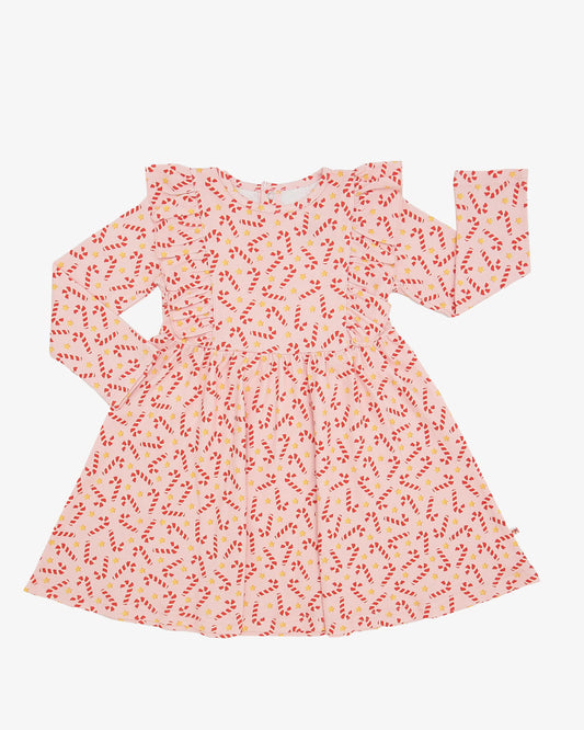 Organic Cotton LS Printed Dress