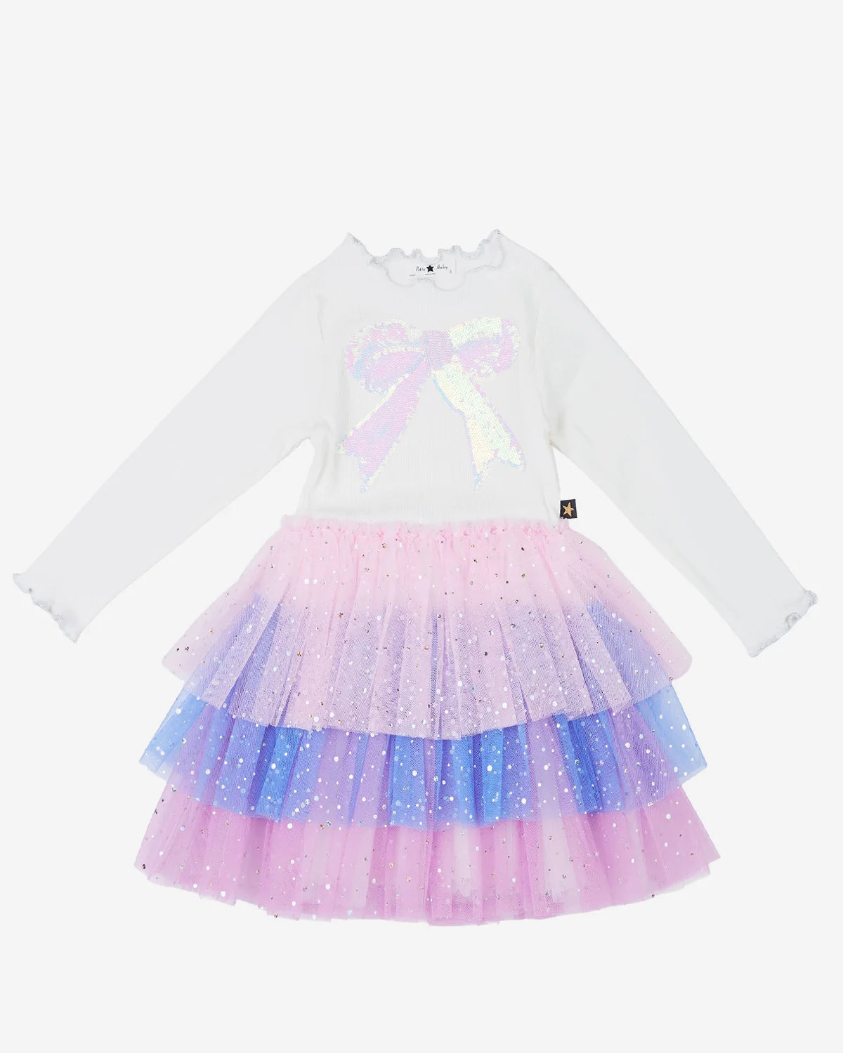 Kim 3 Layered Long Sleeve Tutu Dress