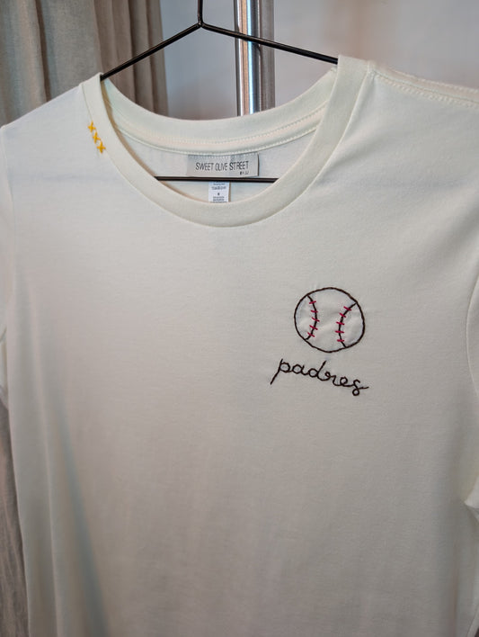 Padres Women Baseball Tee
