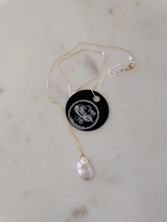 N203-G Keshi Tear Drop Cornflake 18"