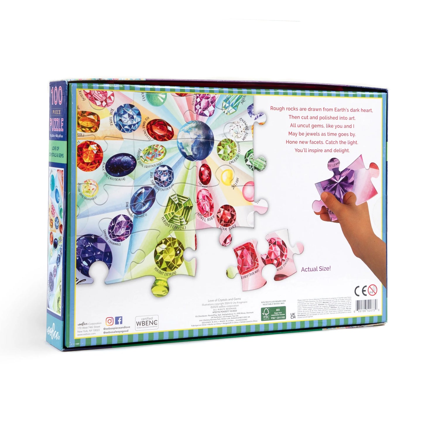 Love of Crystals and Gems 100 Piece Puzzle