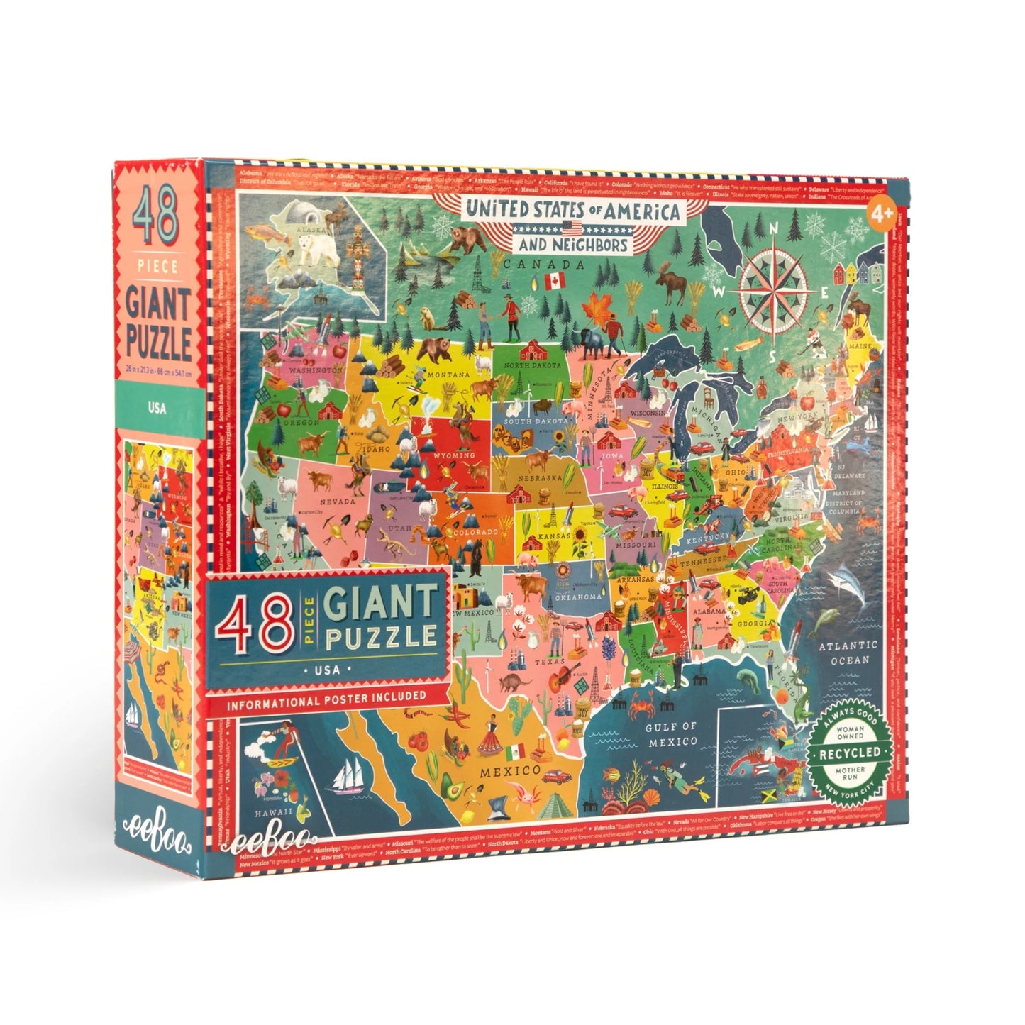 USA 48 Piece Giant Puzzle