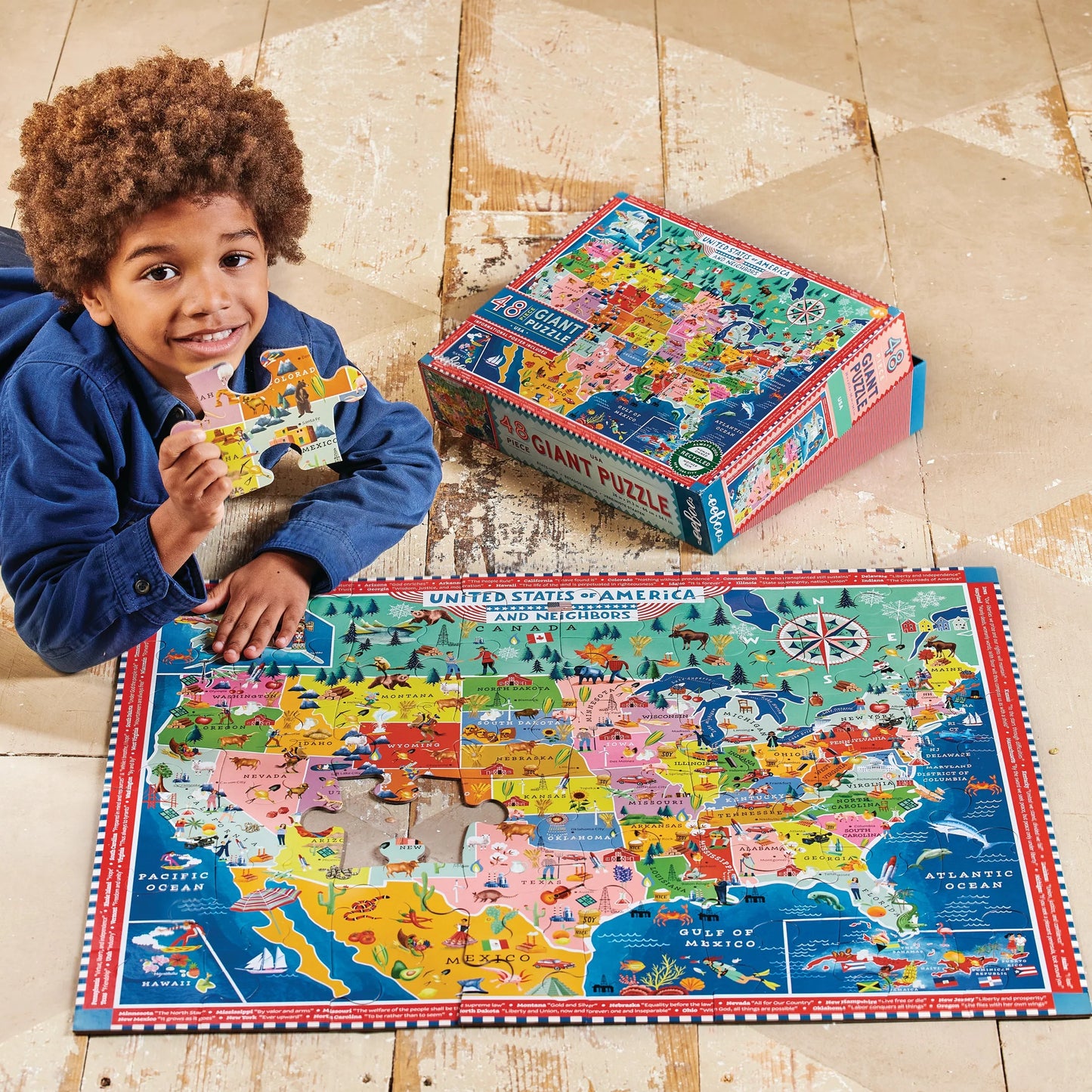 USA 48 Piece Giant Puzzle