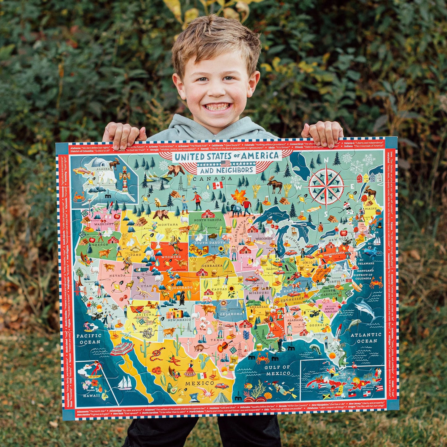 USA 48 Piece Giant Puzzle