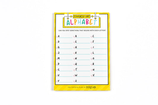 Kids Alphabet Scavenger Hunt Playtime Pad