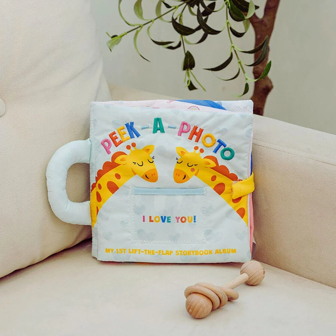 Interactive Soft Crinkle album for Baby - I Love You! - Boxed