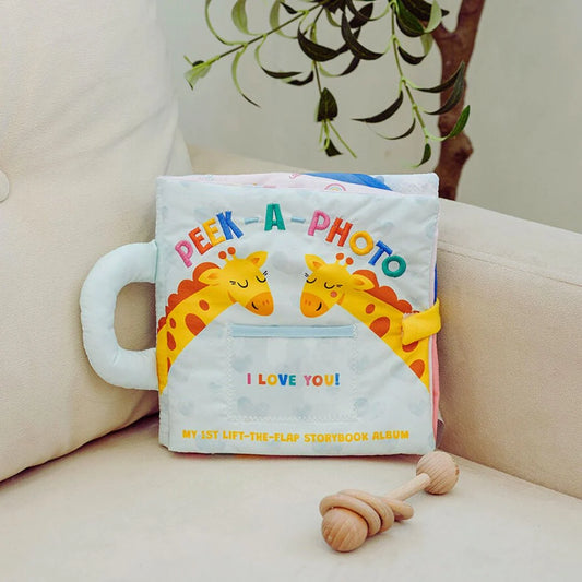 Interactive Soft Crinkle album for Baby - I Love You! - Boxed