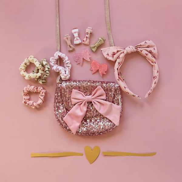 Pretty in Pink Acetate Bow Clips