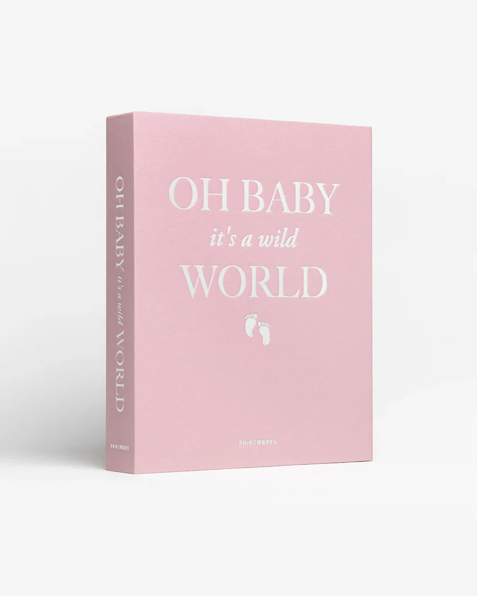 Print Works Album Baby it a Wild World Pink