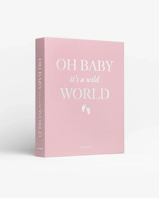 Print Works Album Baby it a Wild World Pink