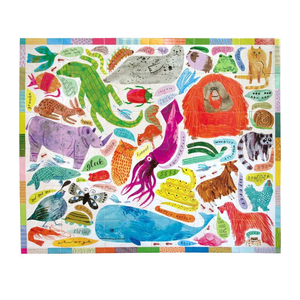 Animal Voices 36 Piece Giant Puzzle