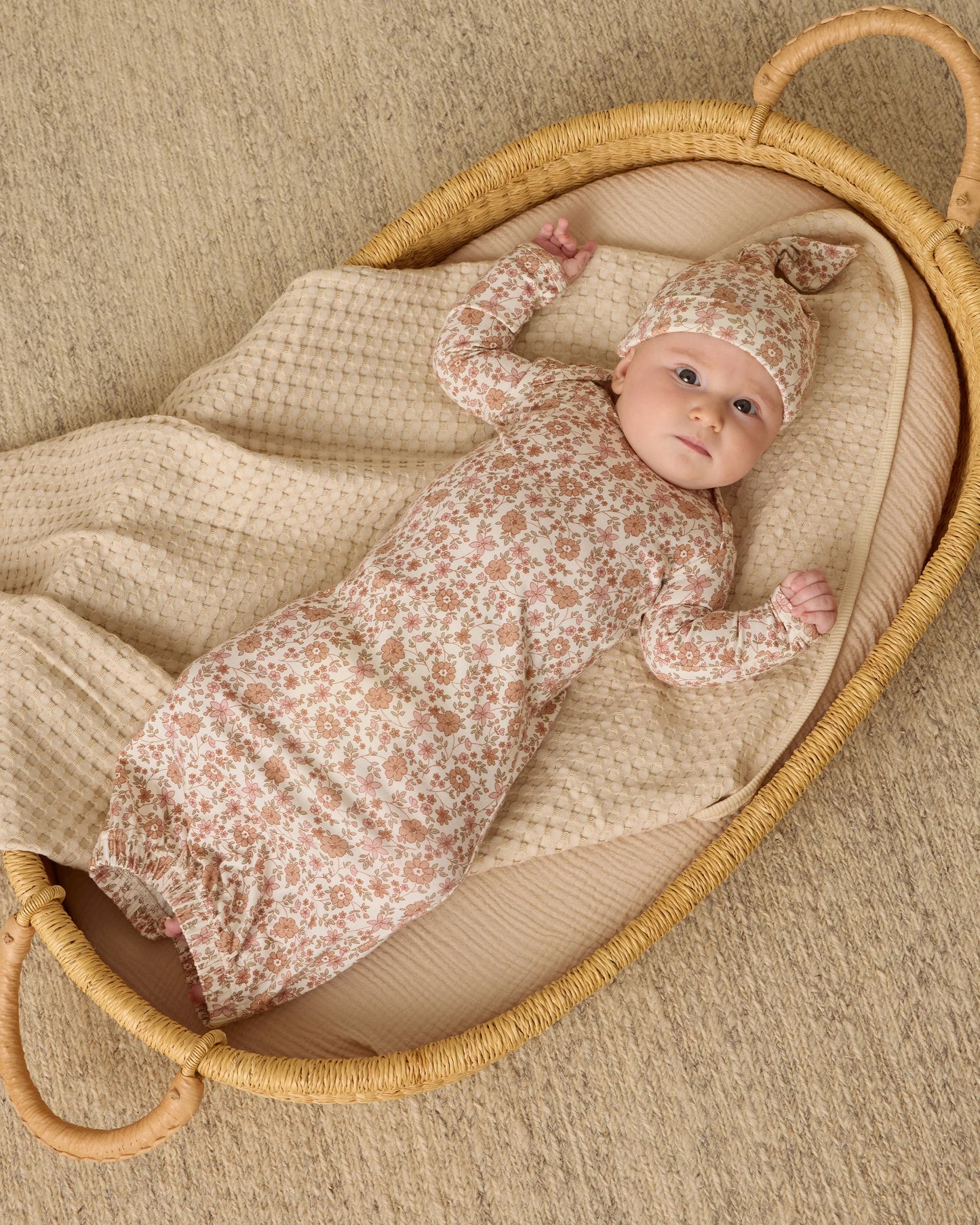 Waffle Baby Blanket - Natural