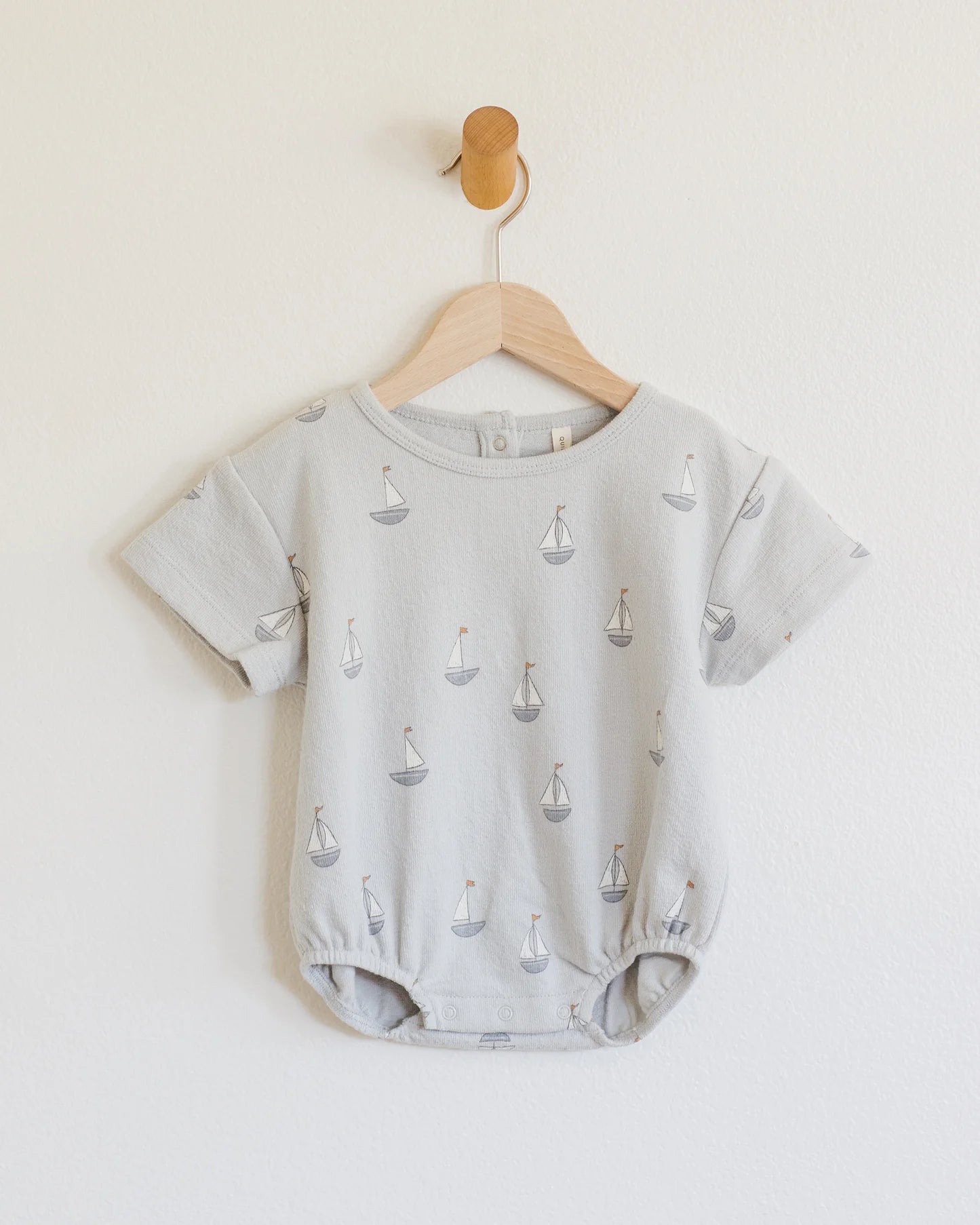 Relaxed Short Sleeve Bubble Romper