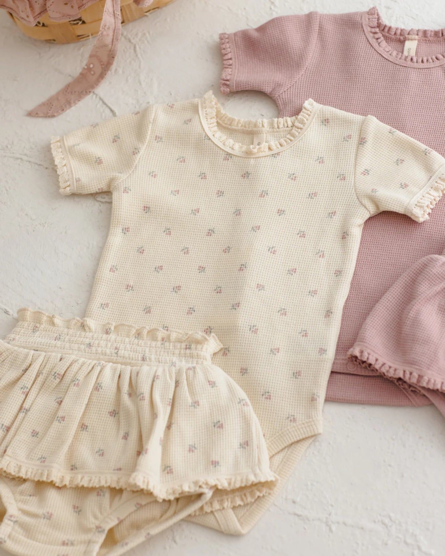 Short Sleeve Waffle Bodysuit