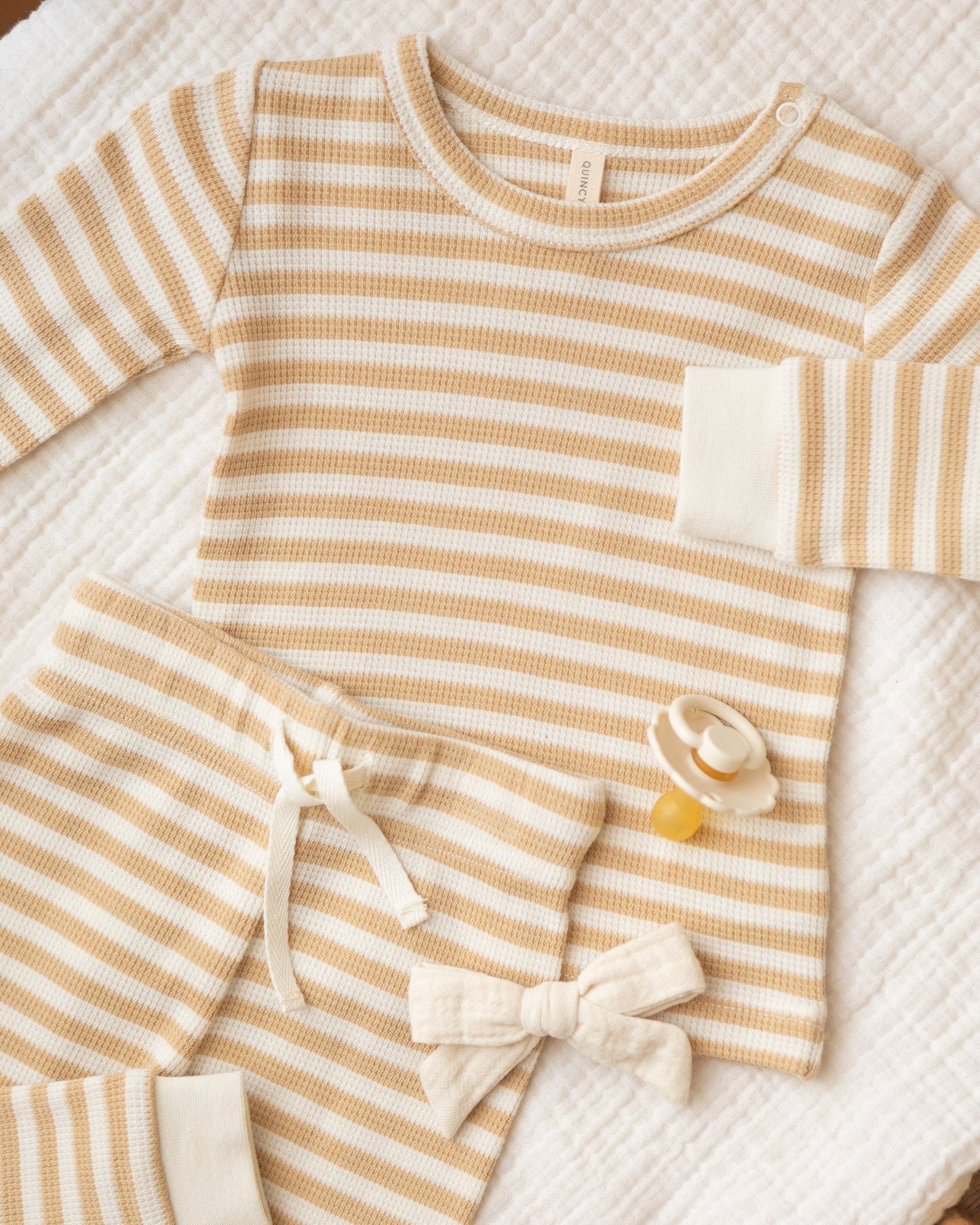 Bow W. Clip Set of 3 - Natural, Mauve, Sage