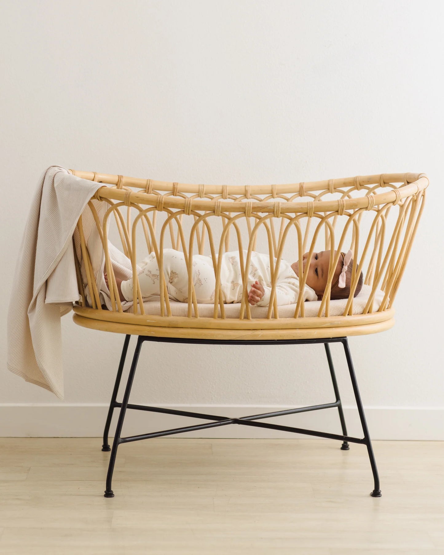 Swaddle - Oat Micro Stripe