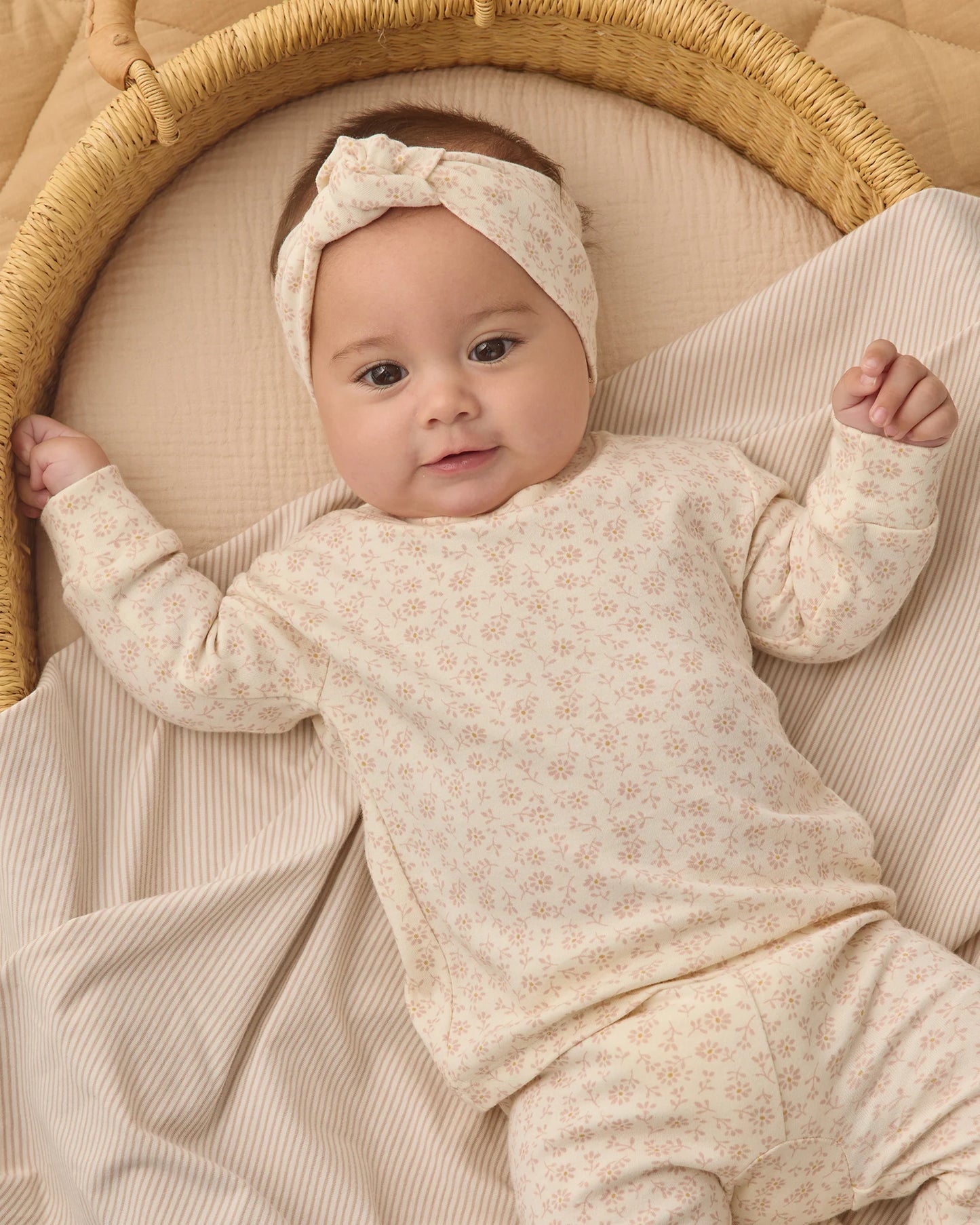 Swaddle - Oat Micro Stripe