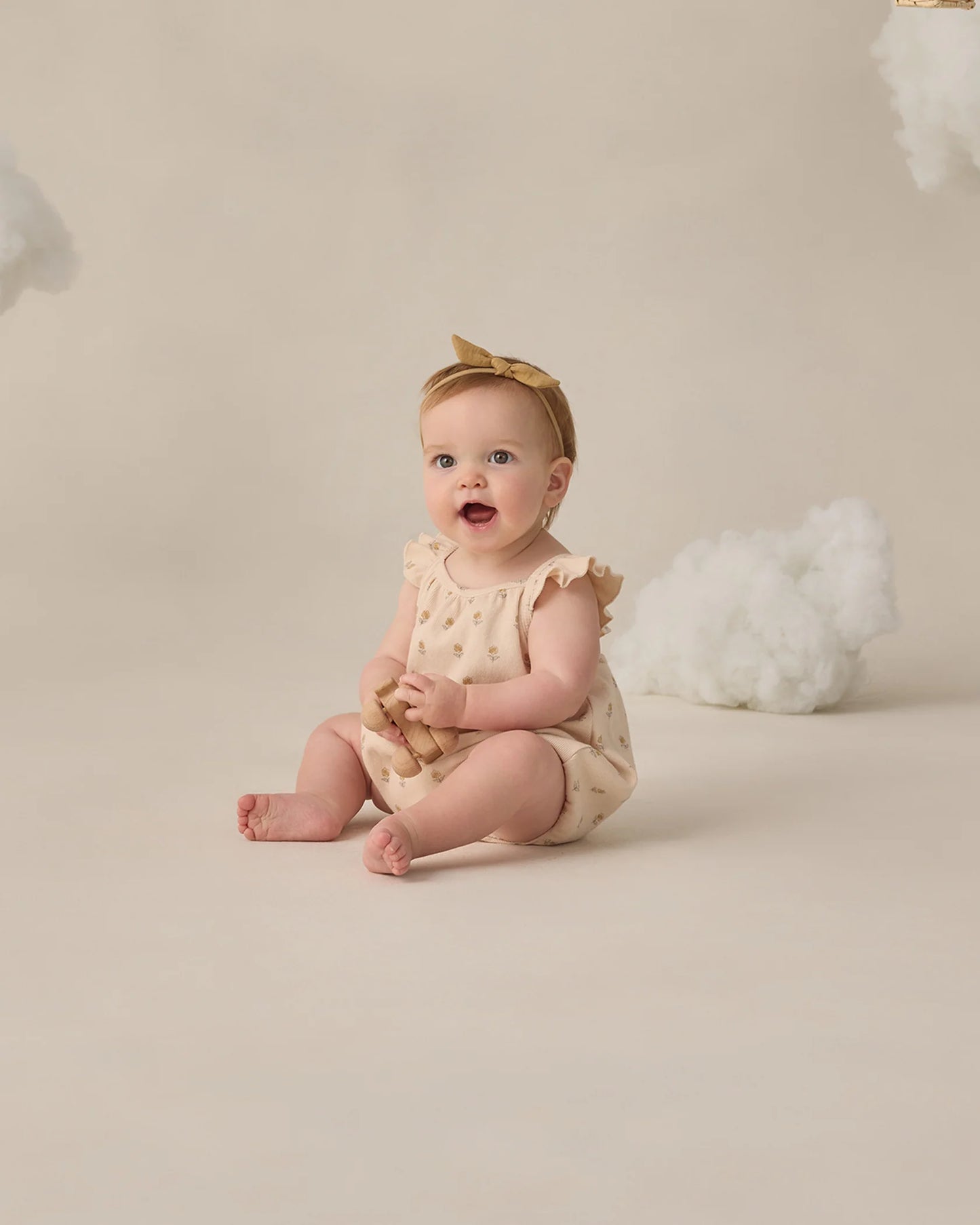 Ribbed Ruffle Romper