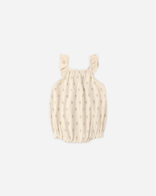 Ribbed Ruffle Romper