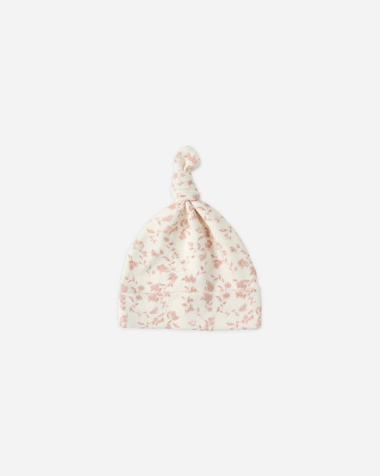 Knotted Baby Hat - French Garden - 0-6M