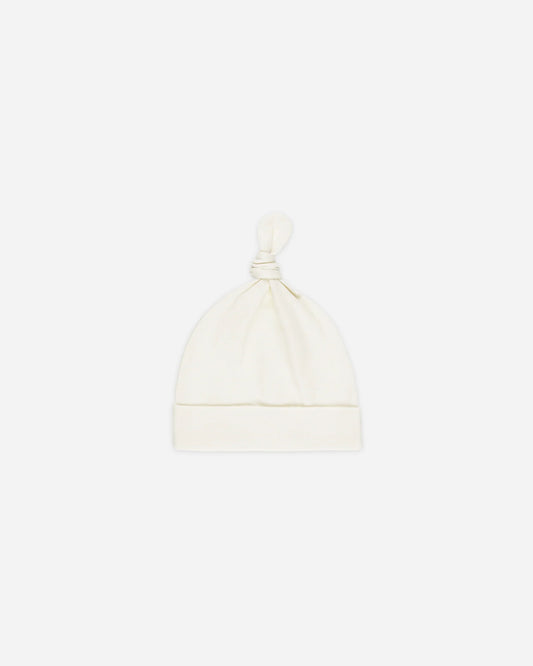 Knotted Baby Hat - Natural - 0-6M