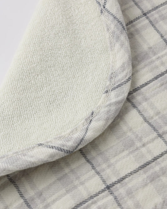 Woven Tie Bib - Blue Plaid - OS