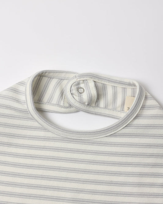 Jersey Snap Bib, 2 Pack - Sheep, Cloud Stripe