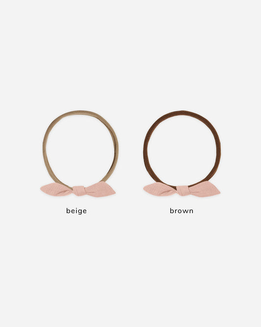 Little Knot Headband - Rose - Beige