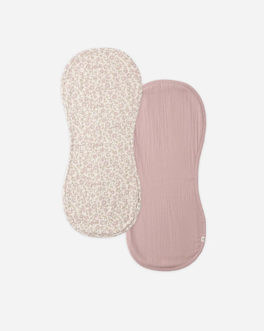 Burp Cloth 2 Pack - Dahlia, Mauve