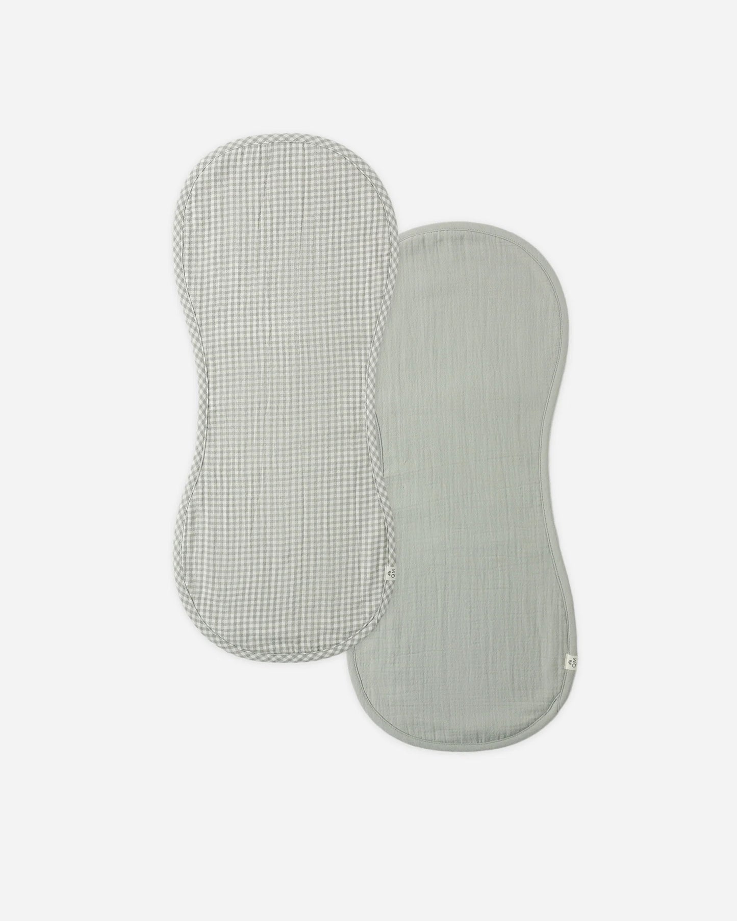 Burp Cloth 2 Pack - Sage Gingham, Sage