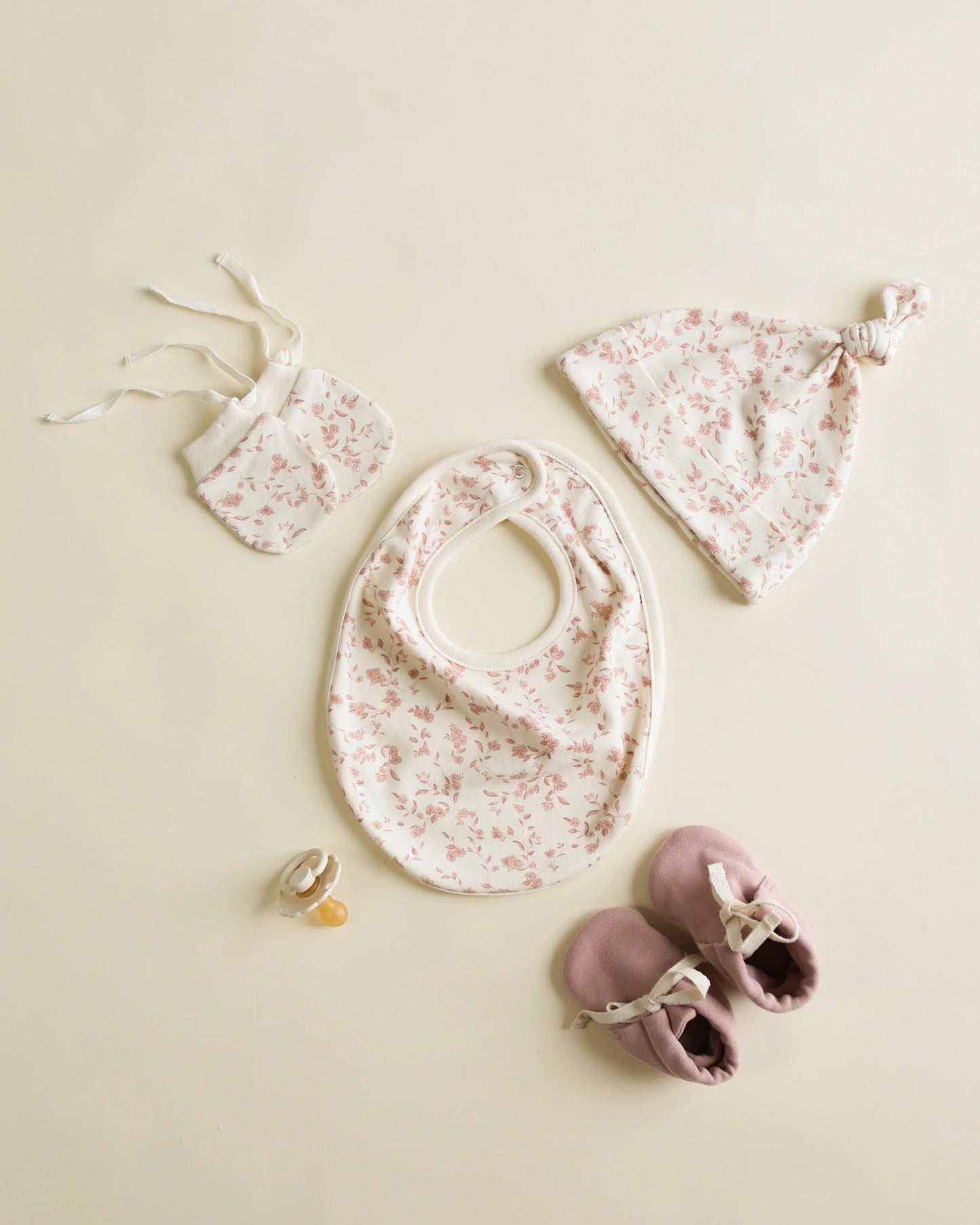 Knotted Baby Hat - French Garden - 0-6M