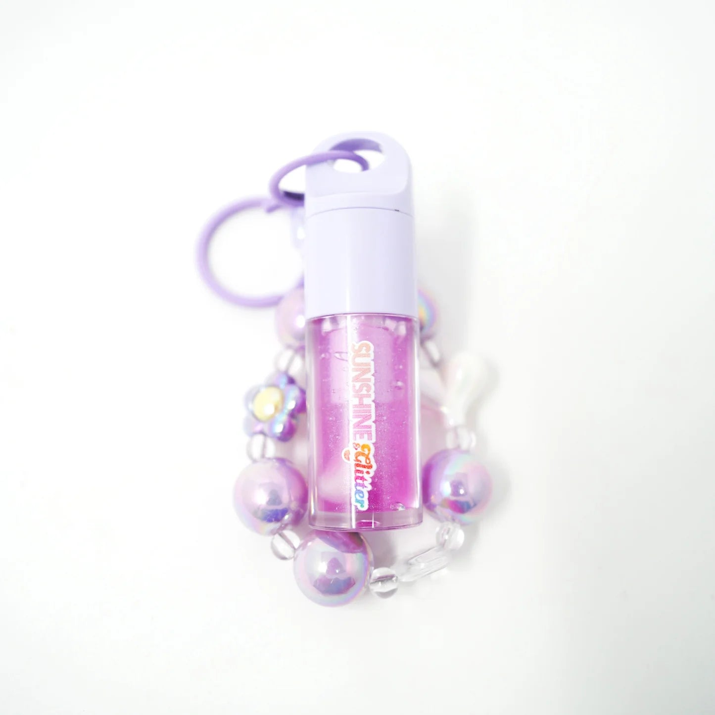 Sparkle POP Purple Shimmer Lip Gloss Bag Charms