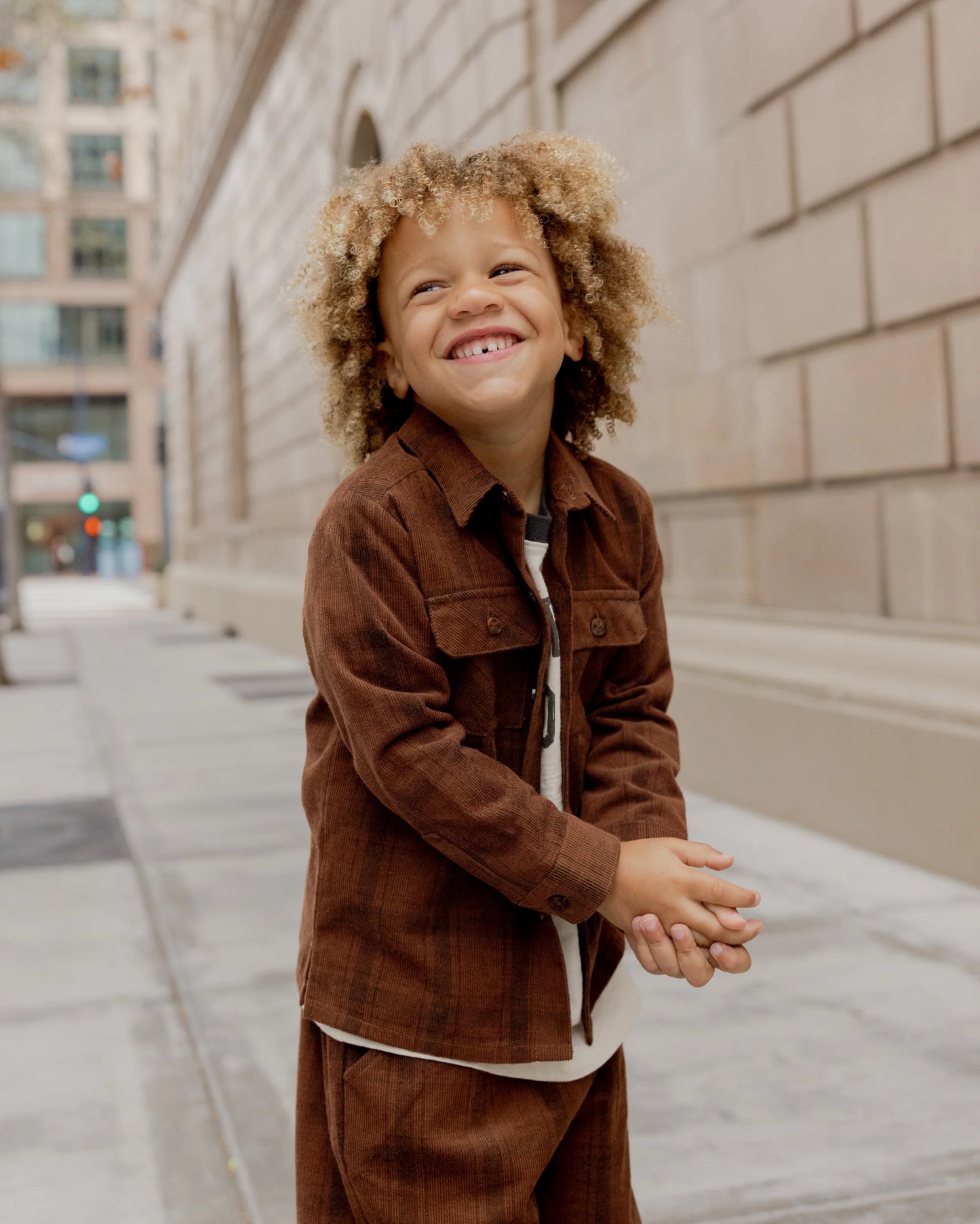 Pocketed Corduroy shirt