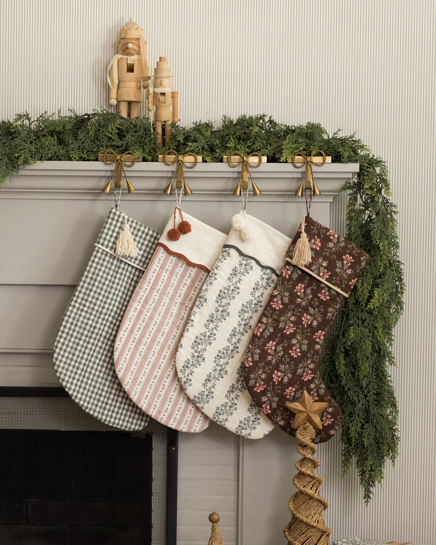 Christmas Stocking - Evergreen Gingham
