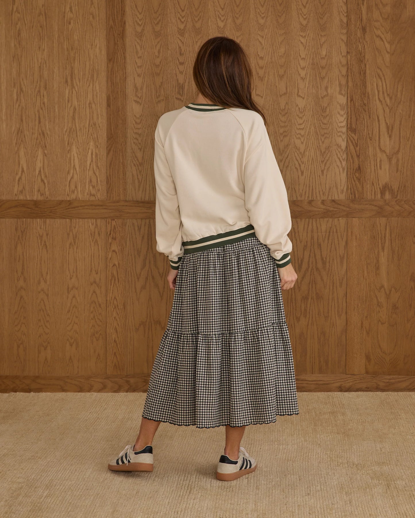 Tiered Midi Skirt